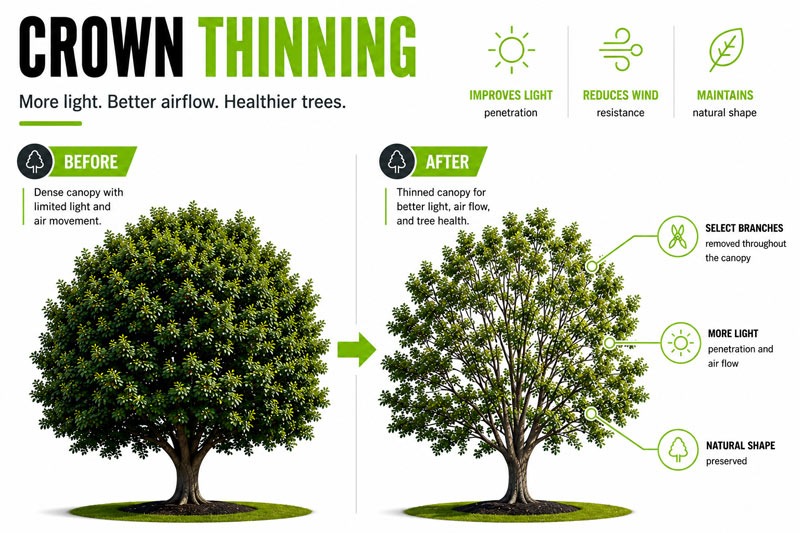 Crownthinning | San Diego Tree Service | Tree Trimming | Tree Removal San Diego tree trimming