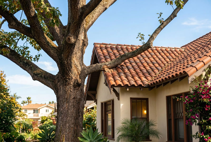 Tree-touching-home | San Diego Tree Service | Tree Trimming | Tree Removal dead tree removal